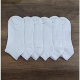 Leement Socks Unisex 6 Çift Bambu Patik Çorap Dikişsiz - Beyaz - 40 - 44