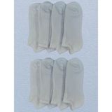 Leement Socks Unisex 8 Çift Havlu Kısa Patik Çorap - Beyaz - 40 - 44