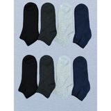 Leement Socks Unisex 8 Çift Havlu Kısa Patik Çorap - Çok Renkli - 36 - 41