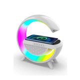 LEERFEI Akıllı Gece Lambası Speaker Bluetooth Hoparlör Kablosuz Şarj Rgb Masa Lambası Yatak Odası Dekor 3in1