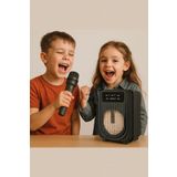 LEERFEI Işıklı Yüksek Ses Party Box Bluetooth Hoparlör Taşınabilir Şarjlı Ses Sistemi Kablosuz Karaoke Mic
