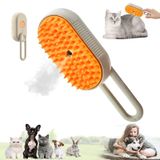 LEERMEIZI Buharlı kedi fırçası, 3'ü 1 arada buharlı fırça, kediler için, 2024 New Cat Steamy Brush, kedi fırçası, buharlı köpek fırçası, kedi bakım fırçası, evcil hayvan, tüy alma tarağı, kedi ve