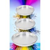 Lees home Leeshome Aluminyum 3 Lü Fırın Tepsi Seti 32-36-38 cm