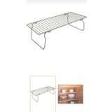 LeesHome 2 Adet Dolap Içi Düzenleyici 47 Cm Katlanır Ayaklı Metal Raf