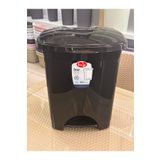 LeesHome 30 Lt Pedallı Plastik Çöp Kovası Siyah İç Kovalı
