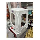 LeesHome 4 Adet Beyaz Büyük Tabure - Plastik Tabure