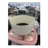 LeesHome Ayaklı Orkidelik Saksı 5 lt 24x20 cm Beyaz