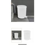 LeesHome Nostalji 011 Pedallı Çöp Kovası 25 Lt Beyaz