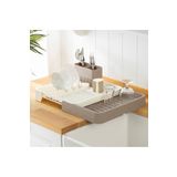 LeesHome Sürgülü Bulaşıklık Açılır Kapanır Kurutma Sepeti 51x35cm35x32cm
