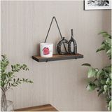 Lefiev Metal Lefi Ev Tekli Üçgen Duvar Rafı Mini Kitaplık 30 cm 1 11 cm Ahşap Kahverengi Duvara Monte