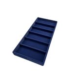Lefkoşa Model Süet Kumaş Lacivert Renk 38 Cm / 19 Cm Gözlük Sergileme Çekmece İçi Stand