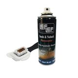 Leflef Süet, Nubuk Sprey Boya + 4 Yönlü Süet nubuk Fırçası (Koyu Kahvee)