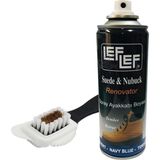Leflef Süet, Nubuk Sprey Boya + 4 Yönlü Süet nubuk Fırçası (Lacivert)