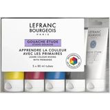 Lefranc&Bourgeois : Studio : Guaj Boya Öğrenci Seti : 5 Renk x 80 ml