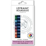 Lefranc&Bourgeois Studio Yağlı Pastel Boya Seti 12 Renk Yaratıcı Sanat Eserleri İçin Konforlu Tutuş
