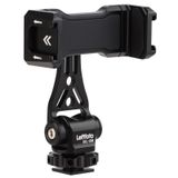 LEFTFOTO Çok Fonksiyonlu Evrensel Alüminyum Telefon Montaj Adaptörü, Soğuk Ayakkabı ve 1/4" İplikli Telefon Tripod Montajı, Akıllı Telefon, iPhone, Cep Telefonu için Uygun Telefon Tutucu