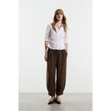 LEFTIES Ekose desenli balon jogger pantolon