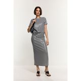 LEFTIES Pullu midi etek