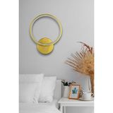 Legacy Aura Modern Tasarım Eskitme Renk Gün Işığı Ledli Hol - Banyo - Mutfak - Salon LED Duvar - Beyaz - Gold - Çok Renkli