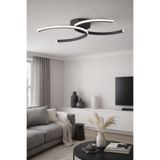 LEGACY Duru Antrasit Renk Modern Tasarım - Salon - Mutfak - Hol Beyaz Led 2 Li Avize