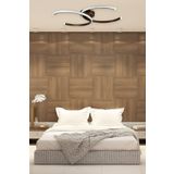 LEGACY Duru Kahverengi Modern Tasarım Salon - Mutfak - Hol - Yatak Odası Beyaz Ledli Avize Kahverengi 55 x 35