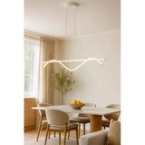 Legacy Eclipse Beyaz Renk Modern Tasarım Beyaz Ledli Cafe - Mutfak - Salon 2 Li Led Avize