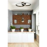 LEGACY Jolly Modern Tasarım Kahverengi Salon - Mutfak - Hol Beyaz Led 2 Li Avize Kahverengi 45 x 20