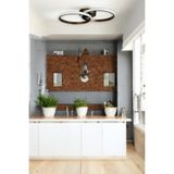 Legacy Jolly Modern Tasarım Kahverengi Salon - Mutfak - Hol Beyaz Led 2 Li Avize