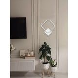 Legacy Kira Aplik Modern Tasarım Beyaz Renk Gün Işığı Ledli Banyo - Mutfak - Salon LED Duvar A - Beyaz - Gold - Çok Renkli