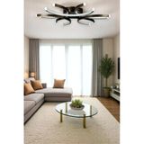 Legacy Levora Modern Tasarım - Salon - Mutfak - Yatak Odası Bronz Renk Beyaz Işıklı Led Avize