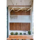 Legacy Lumora Modern Tasarım Eskitme Renk Beyaz Ledli Cafe - Mutfak - Salon 2 Li Led Avize