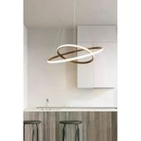 Legacy Rings 2 Eskitme Renk Modern Tasarım Yatak Odası - Salon - Mutfak Beyaz Led 2 Li Avize