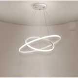 Legacy Rings Modern Tasarım Beyaz Renk - Yatak Odası - Salon - Çocuk Odası - Mutfak Beyaz Led 2 Li Avize