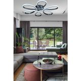 Legacy Sedef Modern Tasarım Yatak Odası - Salon - Mutfak Gri Renk Gün Işığı Ve Beyaz Led Avize