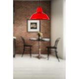 LEGACY Silüet Özel Tasarım Modern Salon - Mutfak - Cafe Kırmızı Renk Tekli Sarkıt Avize Kırmızı 30 x 30