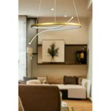 Legacy Snake Modern Tasarım Eskitme Renk Beyaz Ledli Yatak Odası - Cafe - Mutfak - Salon Led Avize
