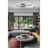 Legacy Sole Modern Tasarım Gri Renk Salon - Mutfak - Hol Beyaz Led 3 Lü Avize