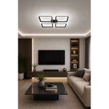 Legacy Specula Modern Tasarım Antrasit Renk Yemek Masası Üstü - Mutfak - Salon Beyaz Işıklı LED Avize