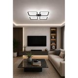 LEGACY Specula Modern Tasarım Yemek Masası Üstü - Mutfak - Salon Beyaz Işıklı Led Avize (ANTRASİT)