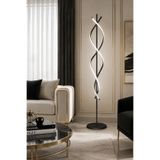 Legacy Tornado Siyah Renk Gün Işığı Ledli Modern Tasarım Salon - Yatak Odası Led Lambader