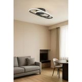 Legacy Zzez Gri Renk Modern Tasarım Beyaz Ledli Cafe - Mutfak - Salon 2 Li Led Avize