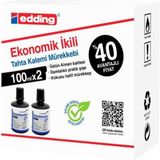 Legamaster Edding 2'Li Tahta Kalemi Mürekkebi 100 Ml - Siyah Renkli Ekonomik İkili