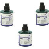 Legamaster Edding Legamaster 100 ml Beyaz Tahta Kalemi Mürekkebi 3 Lü Paket Yeşil
