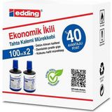 Legamaster Edding Mavi Tahta Kalemi Mürekkebi 100 ml 2'li Ekonomik Paket Üstün Alman Kalitesi