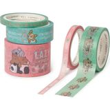 Legami Bant Renkli Cute Animals Set 4 Parça Eğlenceli Tasarım ile Kırtasiye Kullanımı İçin