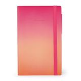 Legami - Beyaz sayfalı not defteri, M beden, fildişi renkli kağıttan, 90 g/m², 192 sayfa, yumuşak kapak, lastik bant, boyut 13 x 21 cm, Golden Hour