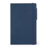 Legami - Beyaz sayfalı not defteri, orta, 192 sayfa, yumuşak poliüretan kapak, FSC® sertifikalı kağıt, fildişi renkli kağıt, 90 g/m², aylık planlayıcı, adres defteri, yer imi, 13 x 21 cm,
