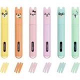 Legami Teddy S Style 6'lı Fosforlu Kalem Seti - Renkli