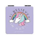 Legami Unicorn Cep Aynası Pratik Kullanım İçin Pembe ve Mor Renkli El Çantası Aynası