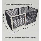 LEGANEST 100CM x 50CM x 50CM Ultra Sağlam Kedi Köpek Tavşan Çiti